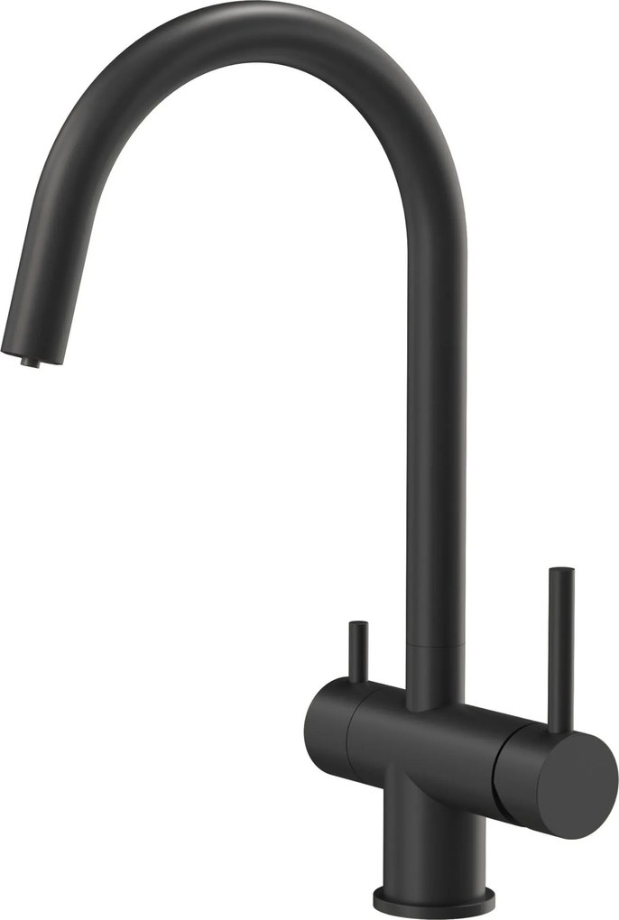 Quadron Caren, vysoká drezová batéria s pripojením vodného filtra, h-350, čierna matná, REA-B9608