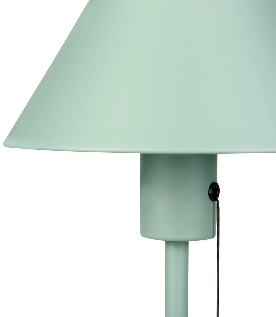 Kovová stolná lampa svetlozelená CAPARO Beliani