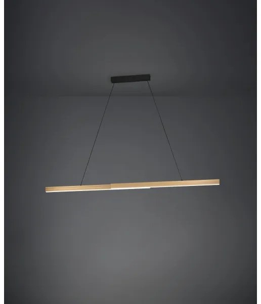 Eglo 390369 - LED Stmievateľný luster na lanku MONTEBUONO LED/21W/230V 3000K hnedá