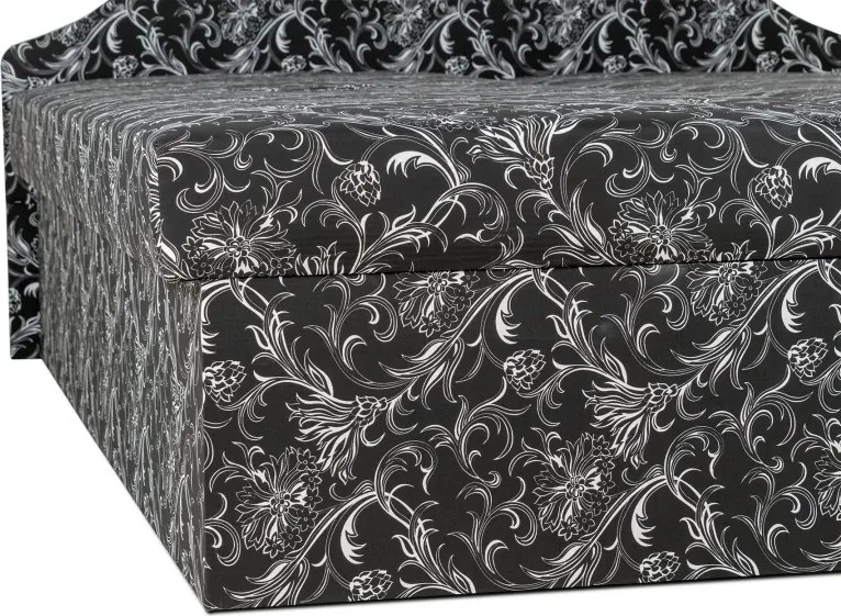 Manželská posteľ Míša Senior, čierno-biela (č.19)