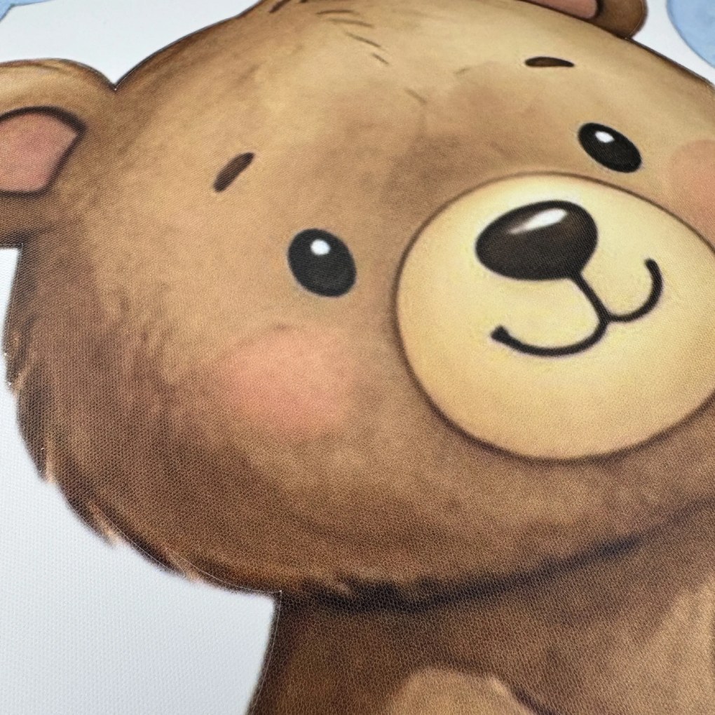 PIPPER. Textilná nálepka na stenu "Zvieratká v papierových lietadielkách"