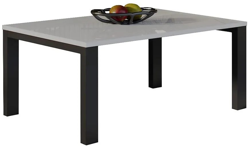 Konferenčný stolík Garold 120 biela lesklá