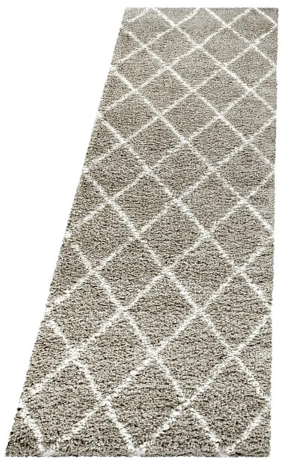 Svetlohnedý behúň 80x250 cm Alvor – Ayyildiz Carpets