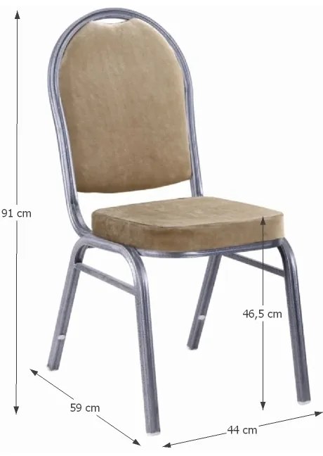 Konferenčná stolička Jeff 2 New - béžová / sivá