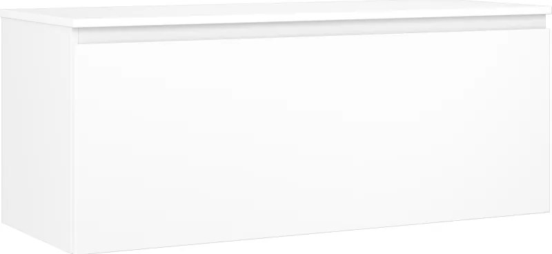 Mexen Orio, kúpeľňová skrinka 120 cm s hornou časťou, 1 zásuvka, biela matná, 91A10-12047-1-BFC01