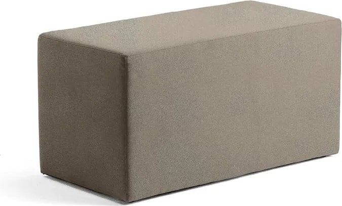 Taburet CASUAL, 1000x500 mm, látka CURA, šedohnedá