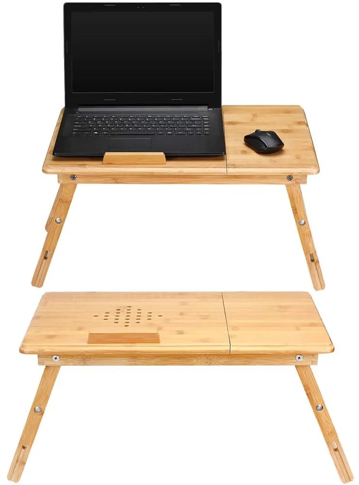 InternetovaZahrada Bambusový stolík na notebook