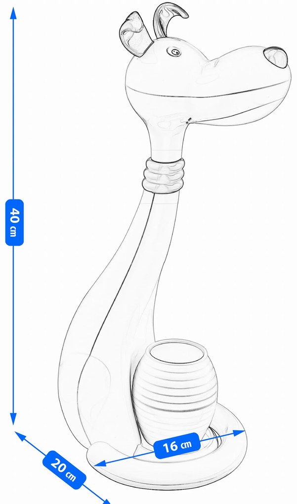 Dekorstudio Detská stolová LED lampa PSÍK