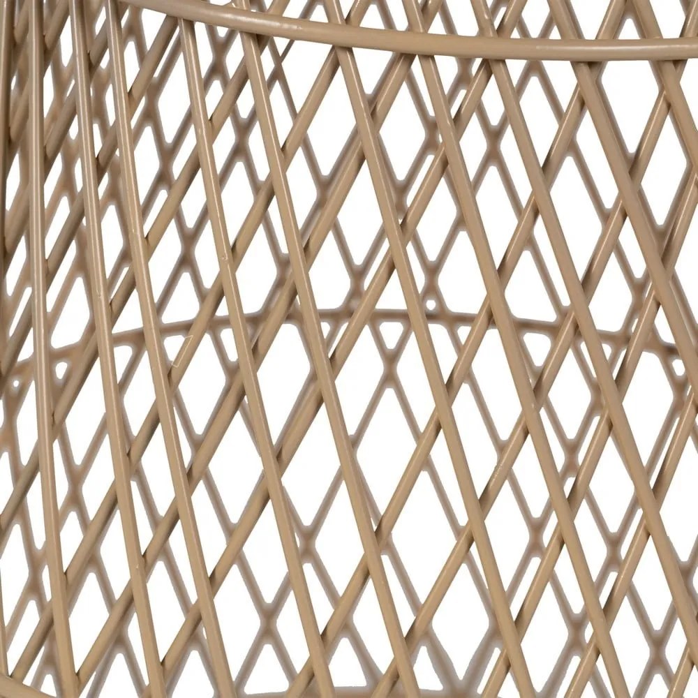 Ratanový okrúhly konferenčný stolík v prírodnej farbe ø 70 cm – Ixia