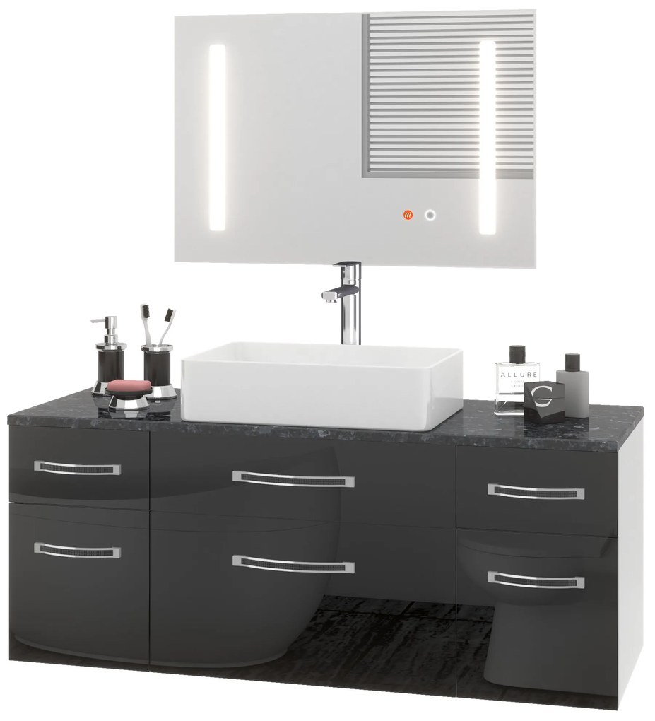 Kúpeľňový nábytok Euphoria EUP P 120/0/W/B/0/BK/MB