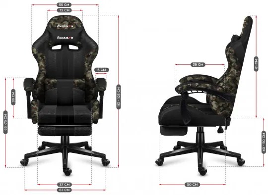 Herná stolička Force - 4.7 Camo Mesh