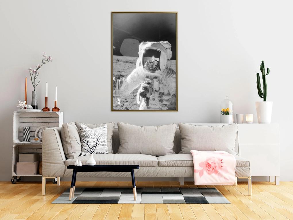 Artgeist Plagát - Profession of Astronaut [Poster] Veľkosť: 20x30, Verzia: Zlatý rám s passe-partout