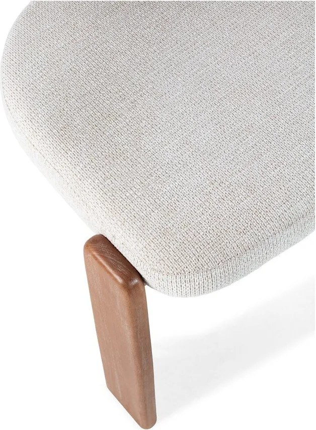 Krémovobiele čalúnené jedálenské stoličky v súprave 2 ks Nadia – MOME