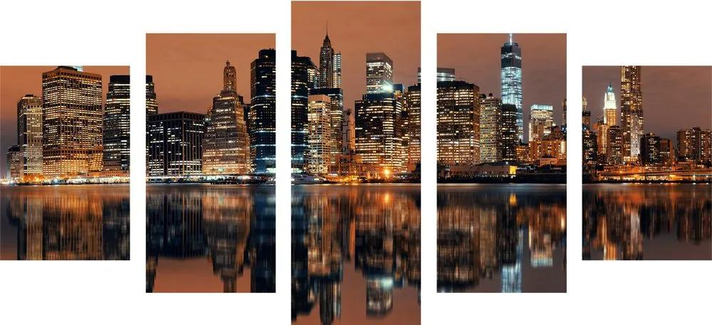5-dielny obraz mesto Manhattan Varianta: 100x50