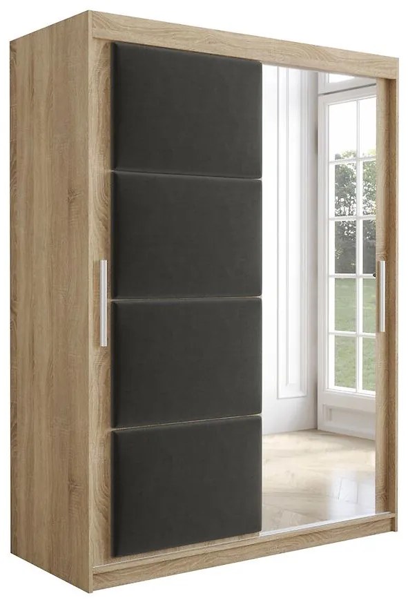 Skriňa Tapi 150 Dub Sonoma/Šedá