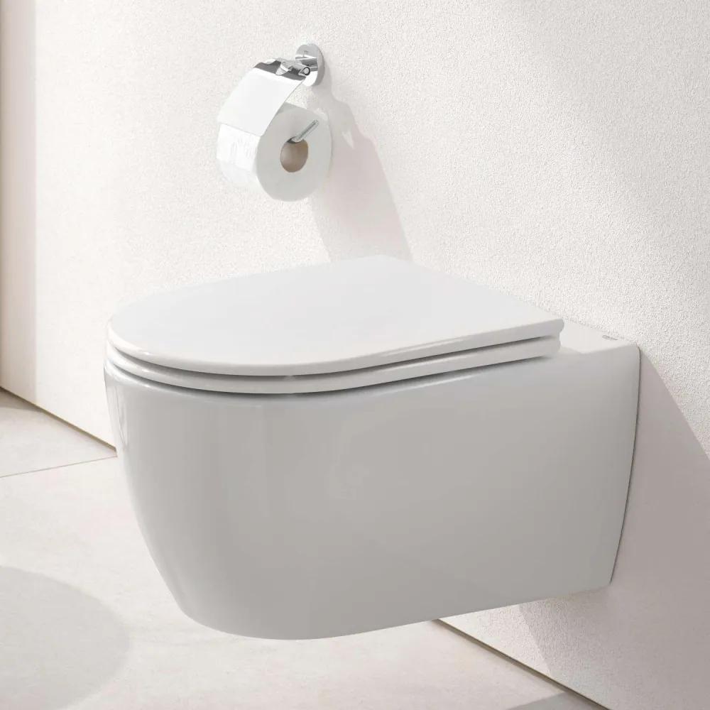 GROHE Essence závesné WC Rimless s hlbokým splachovaním, 360 x 540 mm, alpská biela, s povrchovou úpravou PureGuard, 3957100H