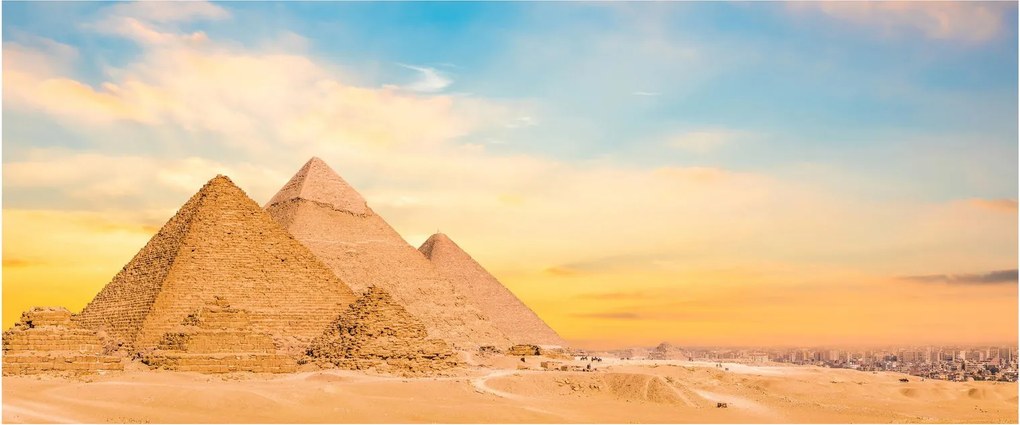 Obraz egyptských pyramíd (120x50 cm)