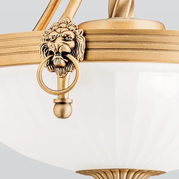 Orion HL 6-1611/3 - Luster na reťazi ROCCA 3xE27/60W/230V pr. 32 cm bronz/biela