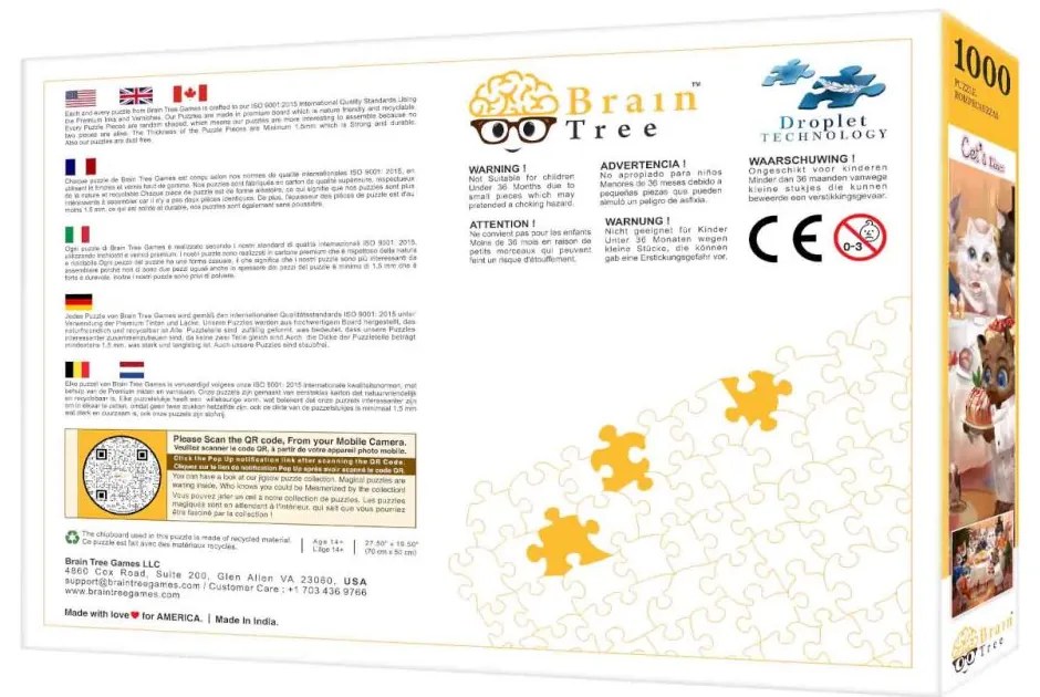 Brain Tree Puzzle Mačacia večera 1000 dielikov
