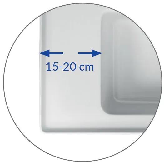 Cersanit Crea BOX skrinkové umývadlo 100cm, biela, K114-018