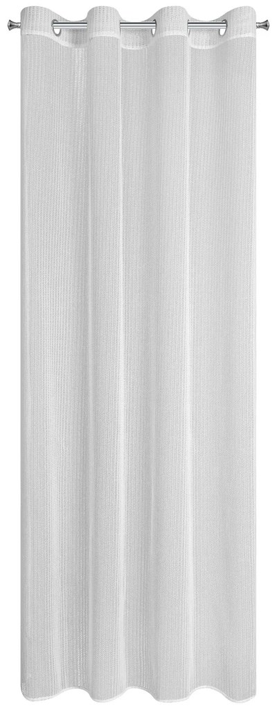 ZÁCLONA NA KRÚŽKOCH ADRI 140X250 CM BIELA
