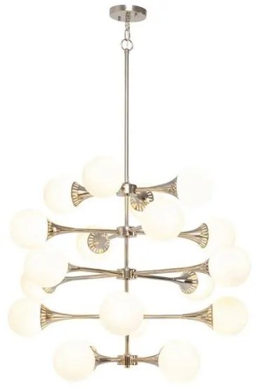 Bulb Fiction závesná lampa 20 strieborná Ø102 cm