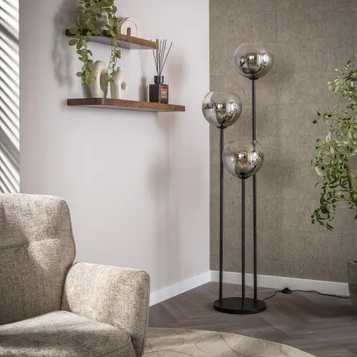 Stojaca lampa 71-09 Bubble 3L Smoked Glass - Komfort-nábytok