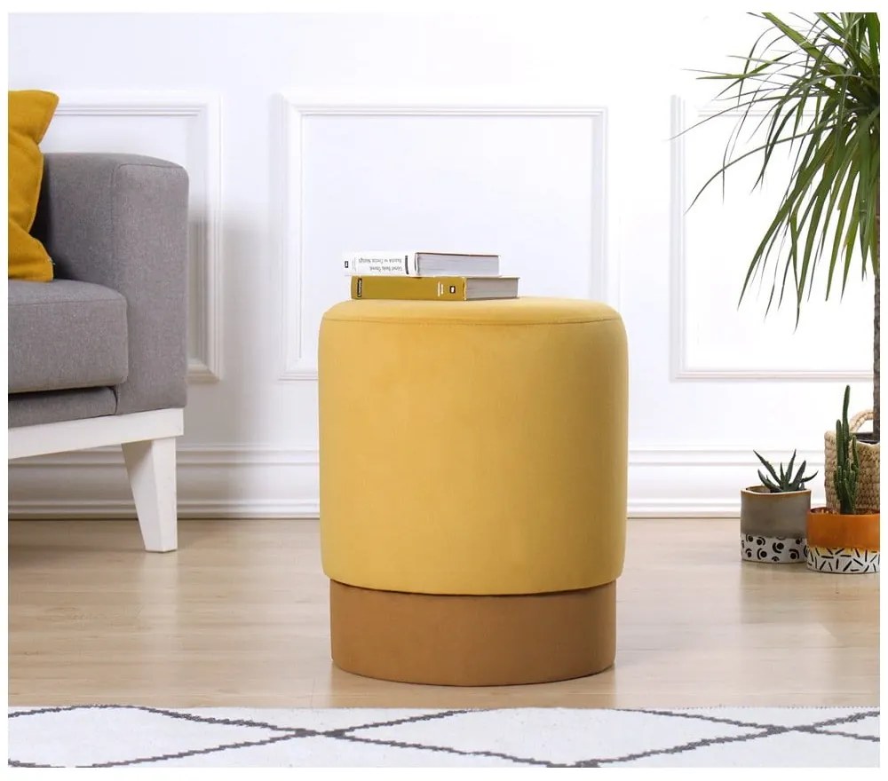 Žltý taburet Ropp – Artie