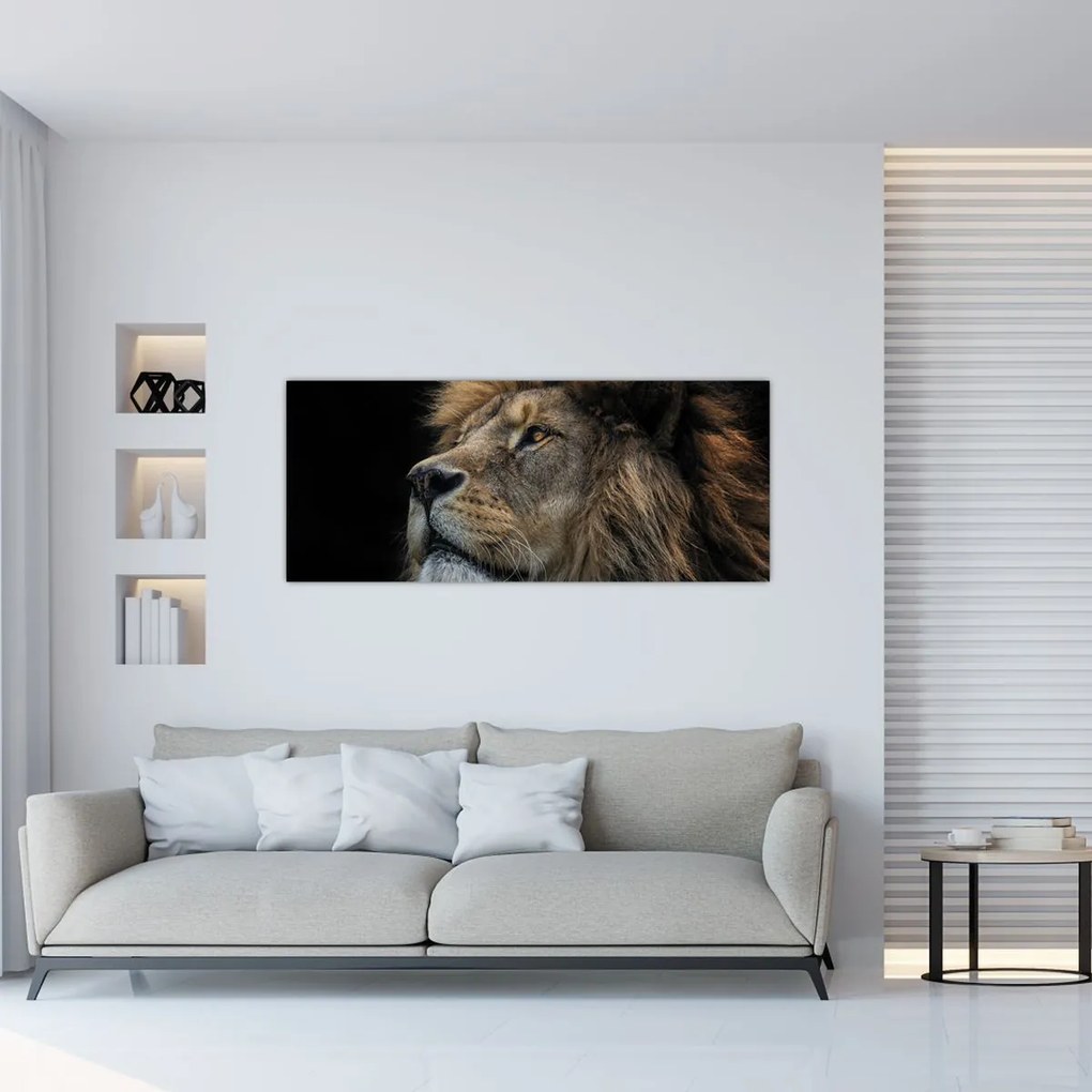 Obraz - Majestátny lev (120x50 cm)