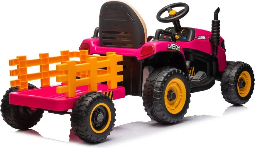 LEAN CARS Batériový traktor BBH-030 ružový