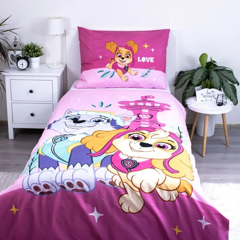 Detská obliečka na jednolôžko z mikrovlákna 140x200 cm Paw Patrol – Jerry Fabrics
