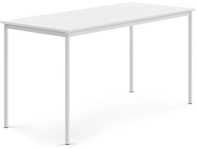 Stôl BORÅS, 1800x800x900 mm, laminát - biela, biela