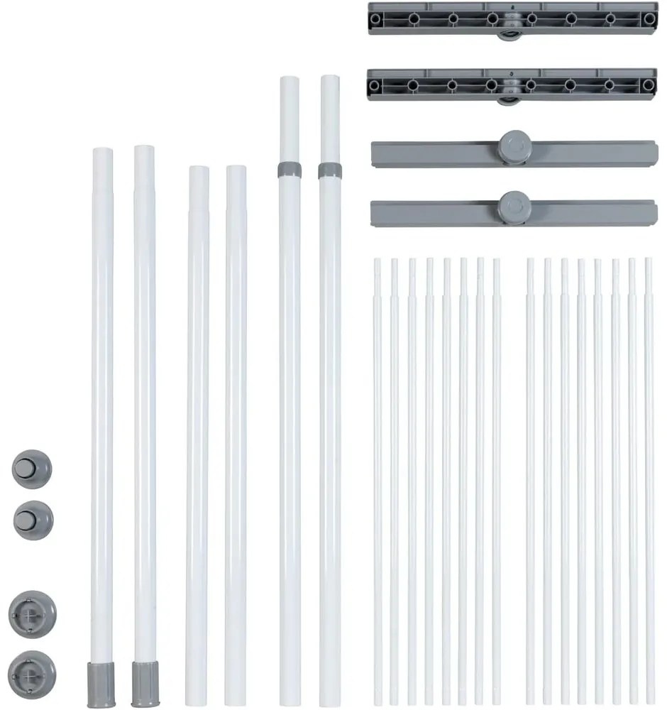 Biely kovový kúpeľňový regál 120x300 cm Herkules – Wenko