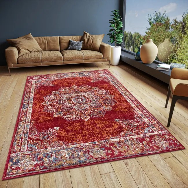 Koberec Hanse Home Luxor Maderno červený / viacfarebný