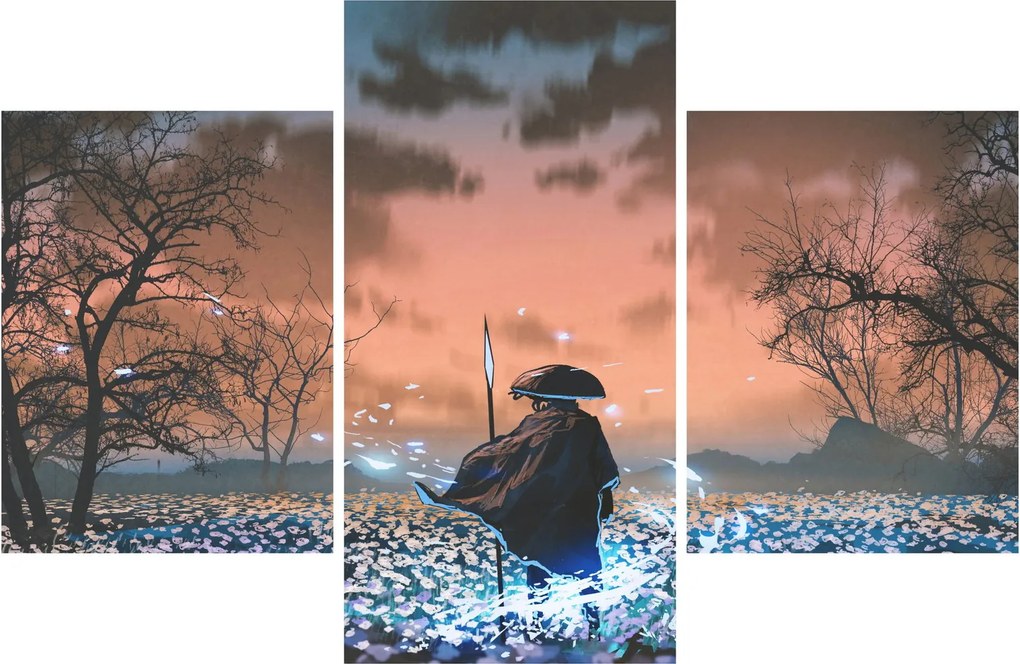 Obraz - Ilustrácia bojovníka (90x60 cm)