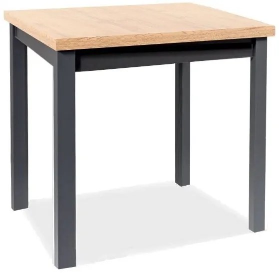 Jedálenský stôl Adam 90 cm dub artisan/čierny