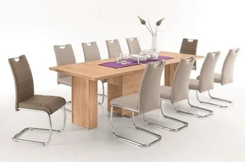 Jedálenská stolička Flora, cappuccino ekokoža