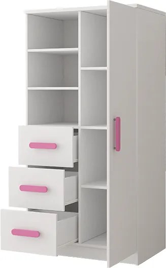 Regál SCOUT - biely (viac variant)