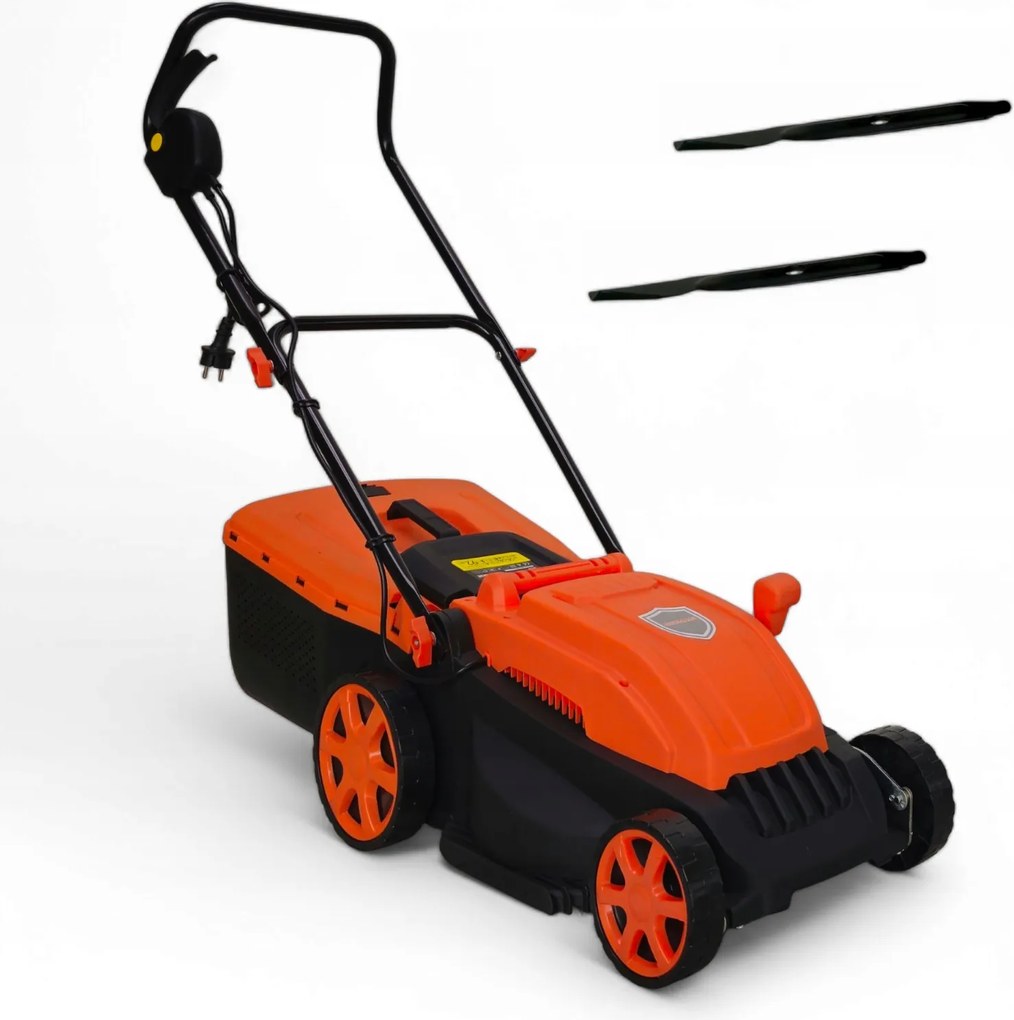 Elektrická Kosačka Na Trávu German 2750W Nôž 36 CM, Ľahká, Veľký Kôš 47 L
