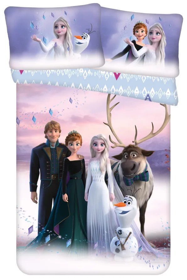 Jerry Fabrics Obliečka do postieľky Frozen 2 "Elements" baby, 100x135 / 40x60 cm
