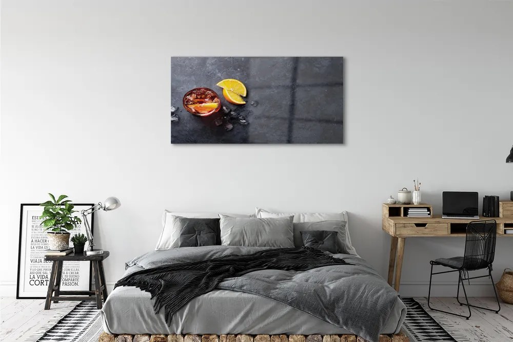 Obraz plexi Ľadový čaj citrón 125x50 cm