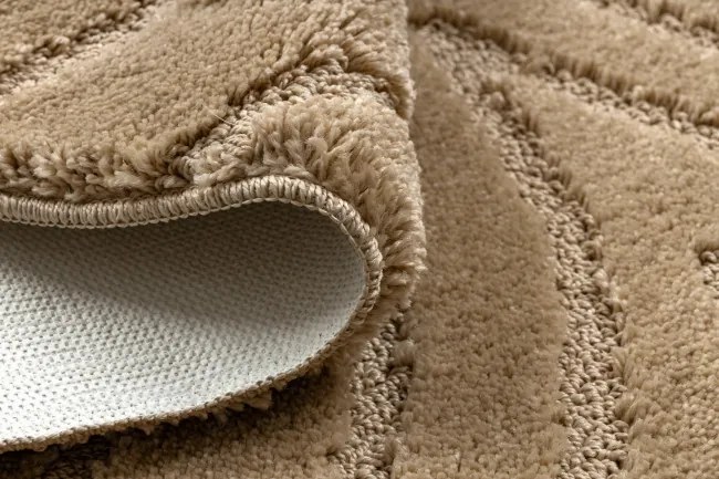 Kúpeľňový koberček SUPREME WAVES vlny, béžový