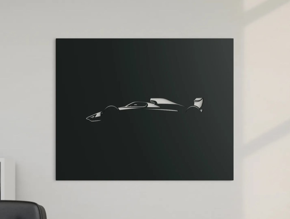 drevko Drevený obraz na stenu Formula Rozmer obrazu: 32,5 x 40,5 cm, Farba dekorácie: Čierna