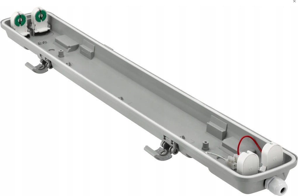 BERGE Hermetické svietidlo 60cm + 2x LED trubica studená biela