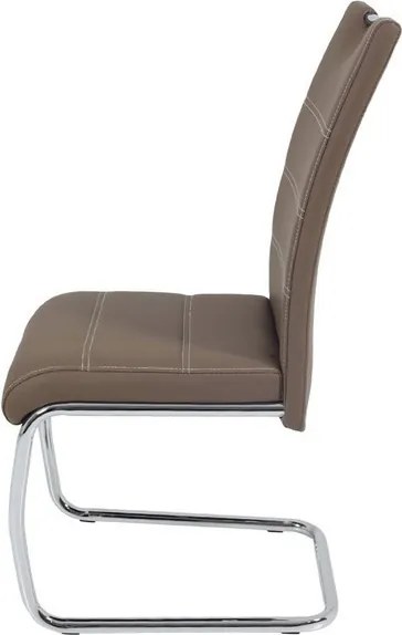 Jedálenská stolička Flora, latté ekokoža