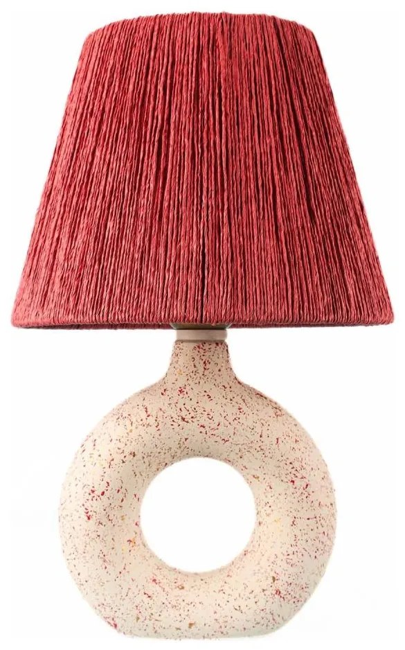 Stolná lampa 1xE27/40W/230V biela/červená
