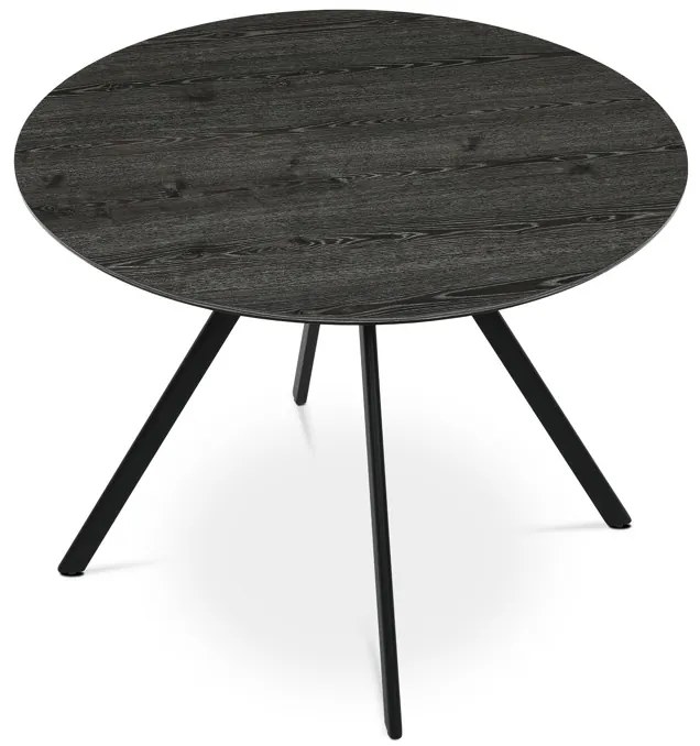 Autronic BONTEC Okrúhly jedálenský stôl 100x100cm, lamino, šedý dub, HT-R5010 GREY Farba: Hnedá