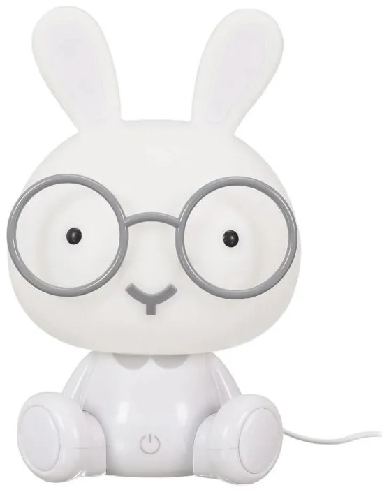 LED detské nočné svetlo HOPPY 23,5 cm, biela