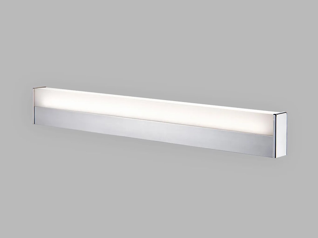 LED2 Kúpeľňové LED osvetlenie nad zrkadlo QUADRA, 12W, 3000K/4000K, chrómované, IP44