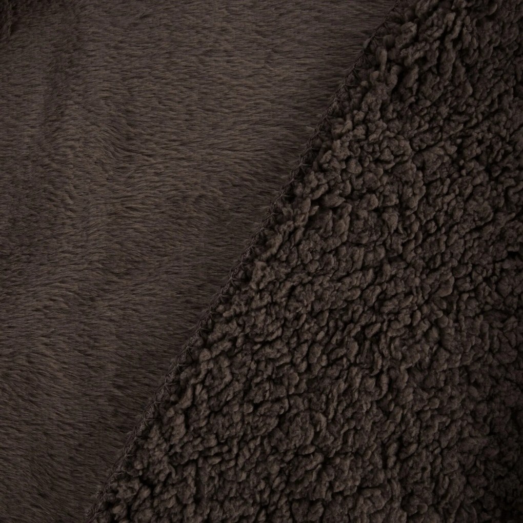 PREHOZ NA POSTEĽ NINA 220X240 CM TMAVOHNEDÝ